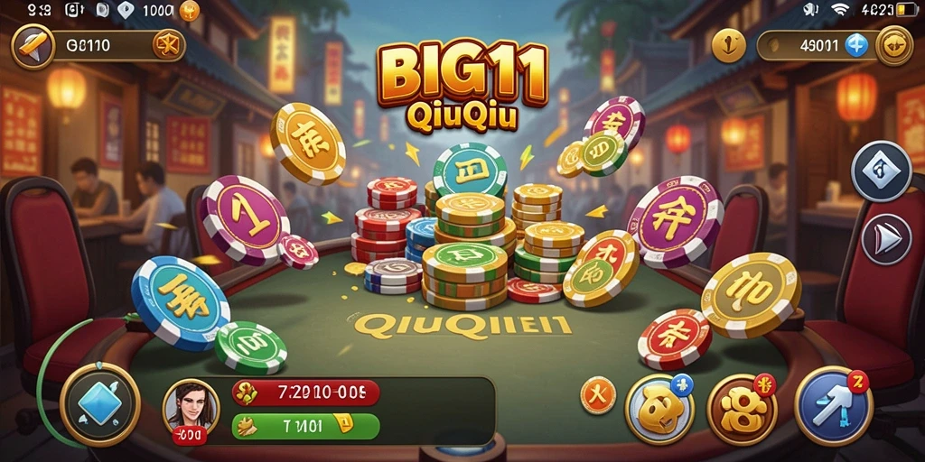 Tampilan gameplay QiuQiu yang seru di BIG11.