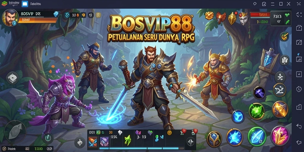 Tampilan gameplay BOSVIP88 yang menakjubkan dan seru.