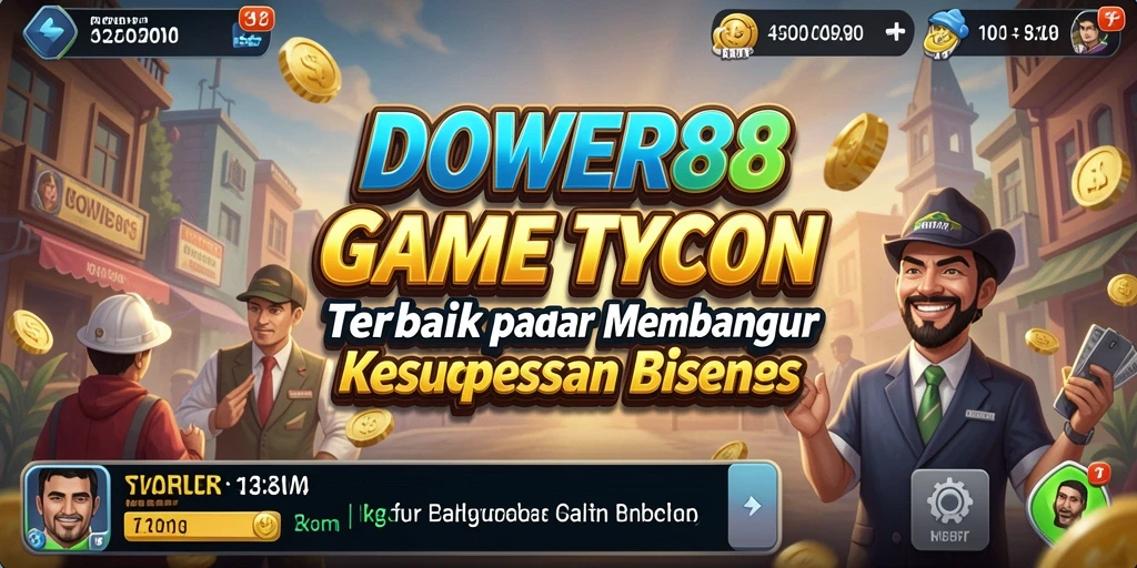 Screenshot DOWER88 menunjukkan gameplay seru dalam mengelola bisnis.