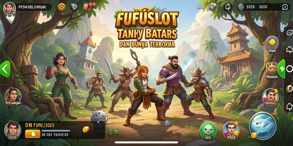 Tampilan gameplay FUFUSLOT yang mendebarkan di dunia terbuka.