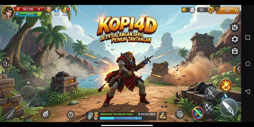 Tampilan gameplay KOPI4D yang penuh dengan petualangan dan tantangan seru.