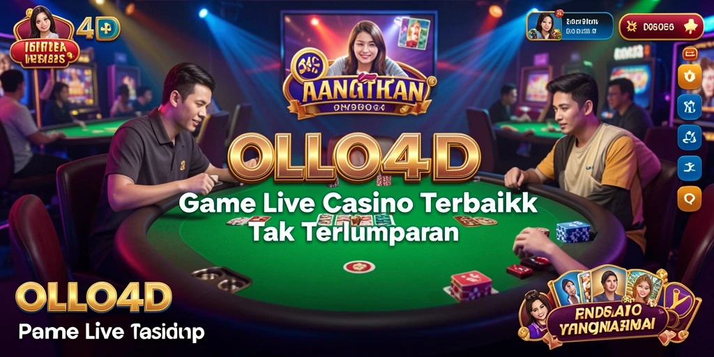 Tampilan gameplay Live Casino yang mendebarkan dan interaktif.
