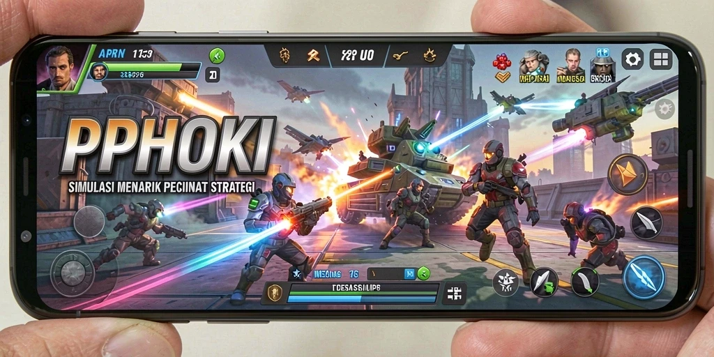 Tampilan gameplay menakjubkan PPHOKI dalam simulasi strategi.