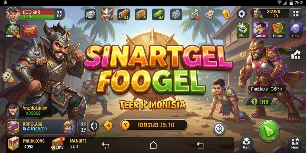 Tampilan antarmuka aplikasi SINARTOGEL yang user-friendly.