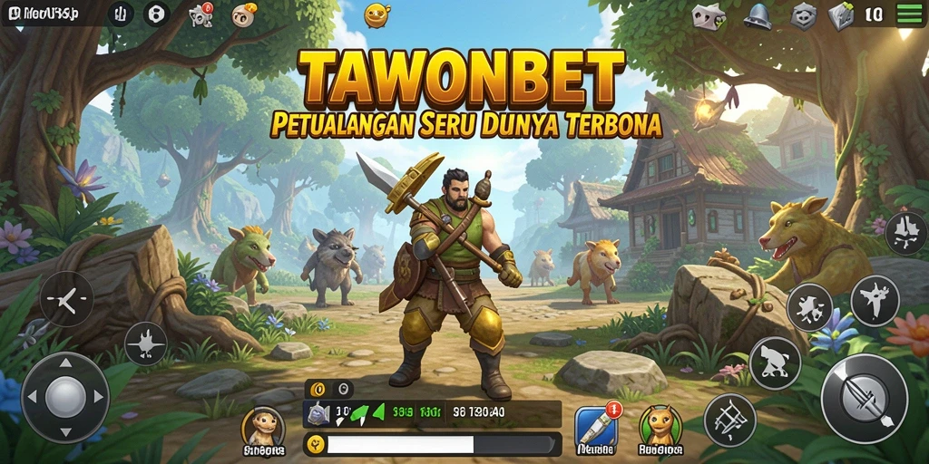 Tampilan gameplay Open World yang menakjubkan di TAWONBET.