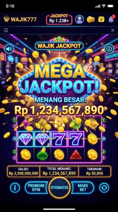 Tampilan aplikasi wajik777 yang menarik dan mudah digunakan.